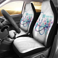 New Zealand Nurses RN Personalised Car Seat Cover Stethoscope Floral Maori Motif LT9 - Polynesian Pride