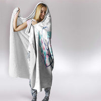 New Zealand Nurses RN Personalised Hooded Blanket Stethoscope Floral Maori Motif LT9 - Polynesian Pride