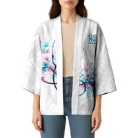 New Zealand Nurses RN Personalised Kimono Stethoscope Floral Maori Motif