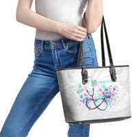 New Zealand Nurses RN Personalised Leather Tote Bag Stethoscope Floral Maori Motif LT9 - Polynesian Pride