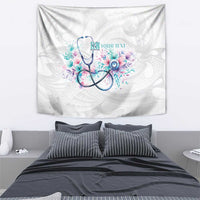 New Zealand Nurses RN Personalised Tapestry Stethoscope Floral Maori Motif LT9 - Polynesian Pride