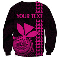 Custom Hawaii Sweatshirt King Kamehameha - Pink LT9 - Polynesian Pride