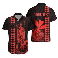 Custom Hawaii Hawaiian Shirt King Kamehameha - Red LT9 - Polynesian Pride