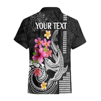 Custom Polynesian Hawaiian Shirt Hawaiian Warriors with Tribal Shark Tattoos - White LT9 - Polynesian Pride