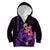 Custom Polynesian Kid Hoodie Hawaiian Warriors with Tribal Shark Tattoos - Purple LT9 - Polynesian Pride