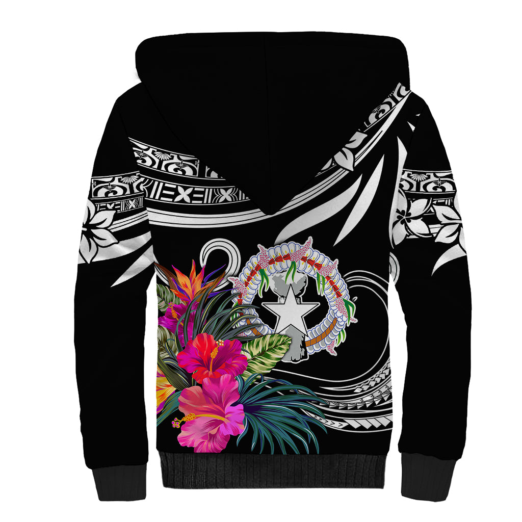 Custom Northern Mariana Islands Sherpa Hoodie Happy Independence Day LT9 - Polynesian Pride