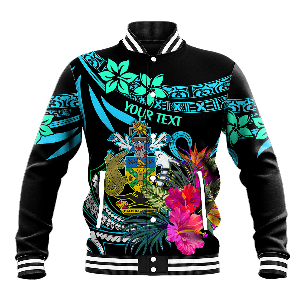 Custom Solomon Islands Baseball Jacket Happy Independence Day LT9 Unisex Blue - Polynesian Pride