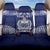 Personalised Samoa Coat Of Arms Back Car Seat Cover With Polynesian Pattern Version