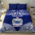 Personalised Samoa Coat Of Arms Bedding Set With Polynesian Pattern Version