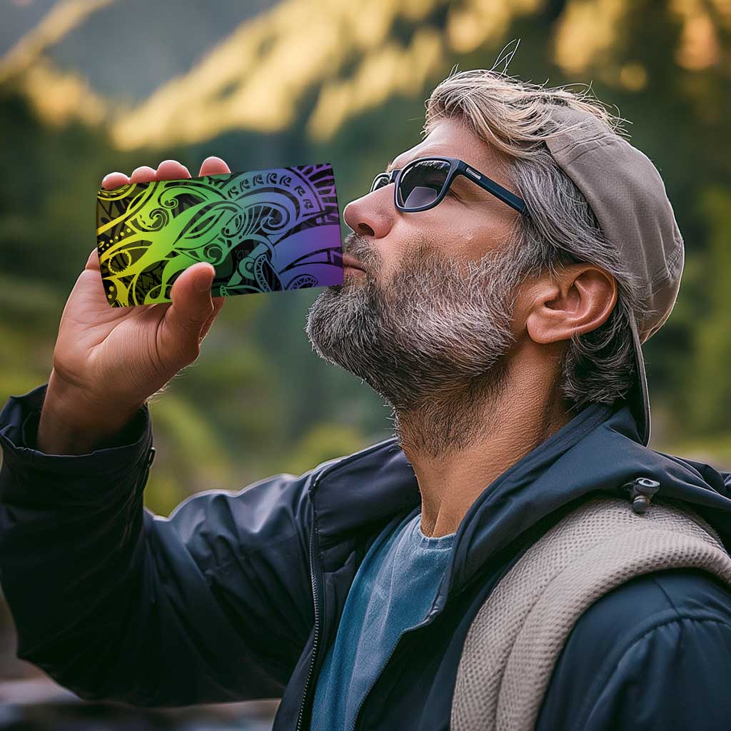 Polynesian Tribal Plumeria 4 in 1 Can Cooler Tumbler with Hawaii Kanaka Maoli Reggae Version