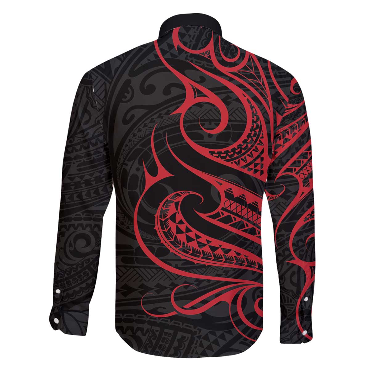 Tahitian Coat Of Arm and Tiare Flower Family Matching Off Shoulder Short Dress and Hawaiian Shirt Polynesian Tribal Tattoo LT9 - Polynesian Pride