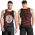 Tahitian Coat Of Arm and Tiare Flower Men Tank Top Polynesian Tribal Tattoo