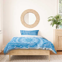 Tahitian Tiare Flower Bedding Set Blue Polynesian Pattern LT9 - Polynesian Pride
