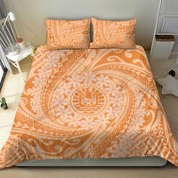 Tahitian Tiare Flower Bedding Set Gold Polynesian Pattern LT9 - Polynesian Pride