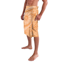 Tahitian Tiare Flower Lavalava Gold Polynesian Pattern