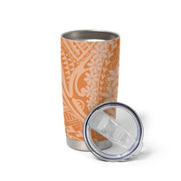 Tahitian Tiare Flower Tumbler Cup Gold Polynesian Pattern LT9 - Polynesian Pride