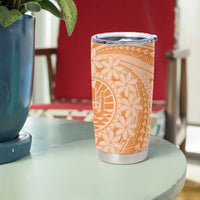 Tahitian Tiare Flower Tumbler Cup Gold Polynesian Pattern LT9 - Polynesian Pride