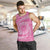 Tahitian Tiare Flower Men Tank Top Pink Polynesian Pattern