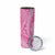 Tahitian Tiare Flower Skinny Tumbler Pink Polynesian Pattern