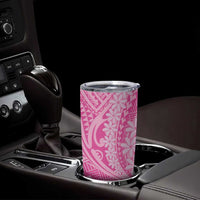 Tahitian Tiare Flower Tumbler Cup Pink Polynesian Pattern LT9 - Polynesian Pride
