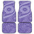 Tahitian Tiare Flower Car Mats Violet Polynesian Pattern