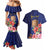 Personalised Tokelau Tropical Hibiscus Couples Matching Mermaid Dress and Hawaiian Shirt With Polynesian Plumeria Tattoo