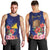 Personalised Tokelau Tropical Hibiscus Men Tank Top With Polynesian Plumeria Tattoo