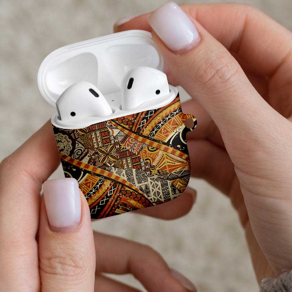 Hawaiian Style Tapa AirPods Case Vintage Seamless Pattern - Polynesian Pride