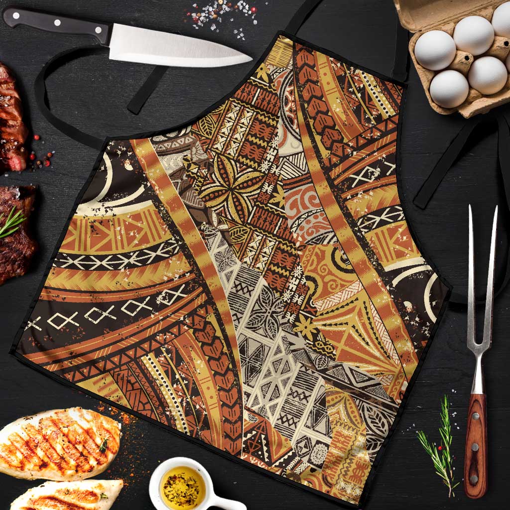 Hawaiian Style Tapa Apron Vintage Seamless Pattern - Polynesian Pride