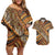 Hawaiian Style Tapa Couples Matching Off Shoulder Short Dress and Hawaiian Shirt Vintage Seamless Pattern - Polynesian Pride