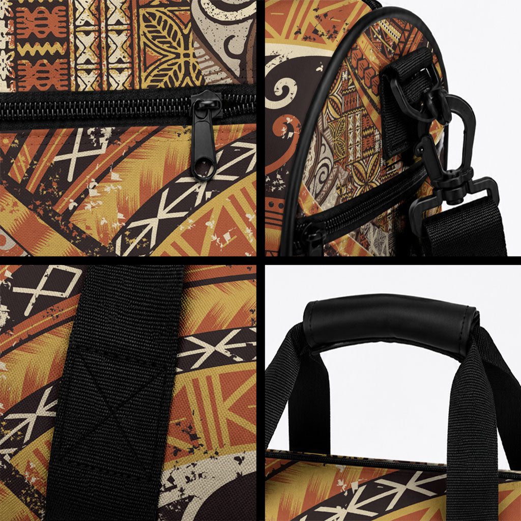Hawaiian Style Tapa Duffle Bag Vintage Seamless Pattern LT9 - Polynesian Pride