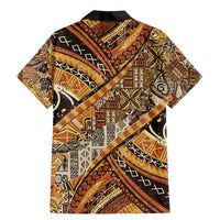 Hawaiian Style Tapa Family Matching Mermaid Dress and Hawaiian Shirt Vintage Seamless Pattern LT9 - Polynesian Pride
