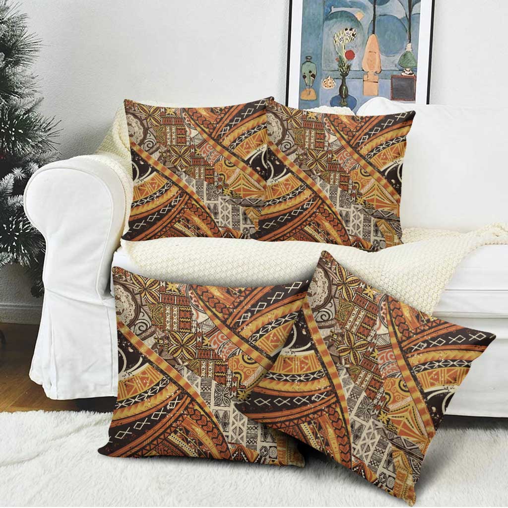 Hawaiian Style Tapa Pillow Cover Vintage Seamless Pattern LT9 - Polynesian Pride