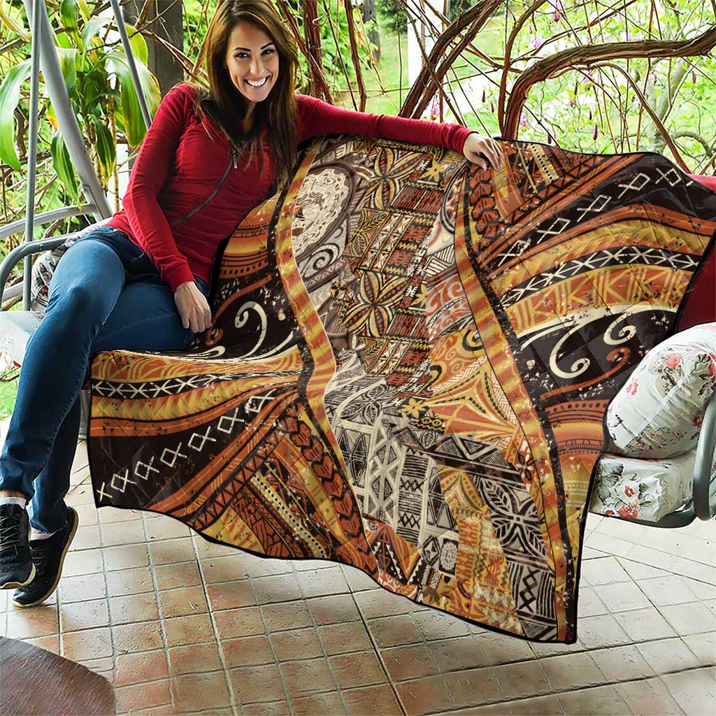 Hawaiian Style Tapa Quilt Vintage Seamless Pattern - Polynesian Pride