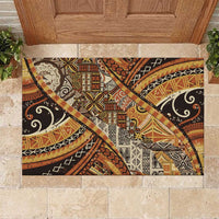 Hawaiian Style Tapa Rubber Doormat Vintage Seamless Pattern - Polynesian Pride