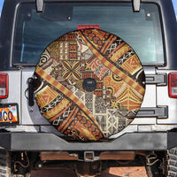 Hawaiian Style Tapa Spare Tire Cover Vintage Seamless Pattern - Polynesian Pride