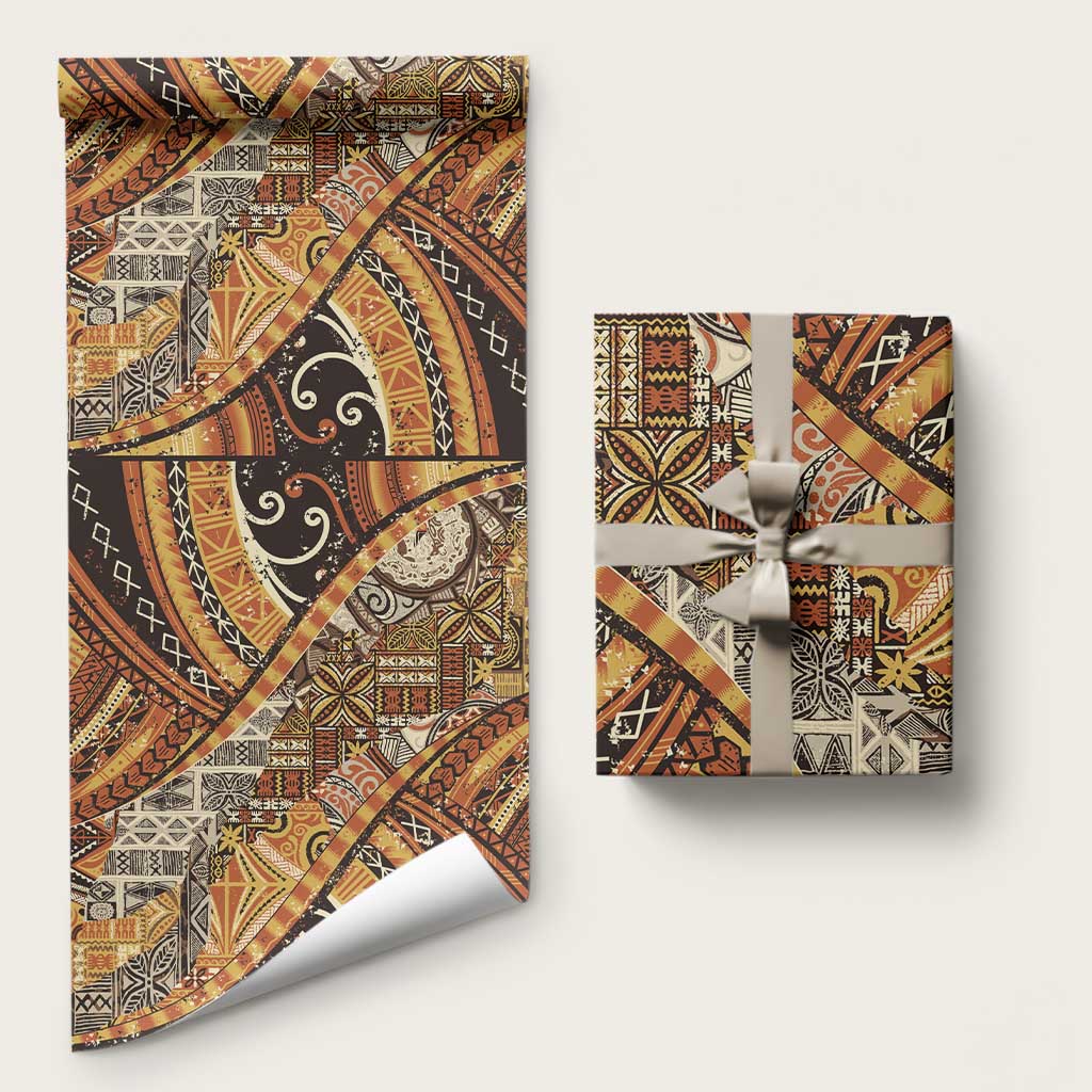 Hawaiian Style Tapa Wrapping Paper Vintage Seamless Pattern - Polynesian Pride