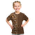 Hawaiian Tribal Elements Hibiscus Kid T Shirt Gold Pattern - Polynesian Pride