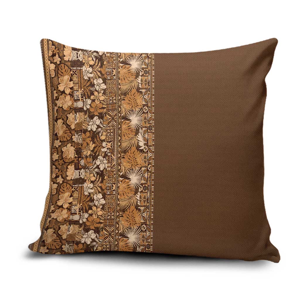 Hawaiian Tribal Elements Hibiscus Pillow Cover Gold Pattern LT9 Gold - Polynesian Pride