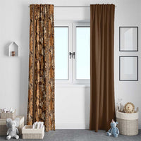 Hawaiian Tribal Elements Hibiscus Window Curtain Gold Pattern LT9 - Polynesian Pride