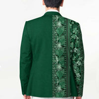 Hawaiian Tribal Elements Hibiscus Blazer Green Pattern LT9 - Polynesian Pride