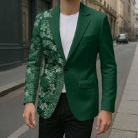 Hawaiian Tribal Elements Hibiscus Blazer Green Pattern LT9 - Polynesian Pride