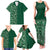 Hawaiian Tribal Elements Hibiscus Family Matching Tank Maxi Dress and Hawaiian Shirt Green Pattern - Polynesian Pride