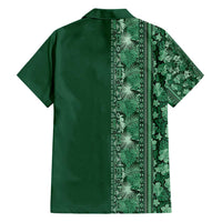 Hawaiian Tribal Elements Hibiscus Hawaiian Shirt Green Pattern - Polynesian Pride