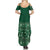 Hawaiian Tribal Elements Hibiscus Summer Maxi Dress Green Pattern - Polynesian Pride
