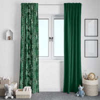 Hawaiian Tribal Elements Hibiscus Window Curtain Green Pattern LT9 - Polynesian Pride