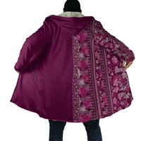Hawaiian Tribal Elements Hibiscus Cloak Pink Pattern - Polynesian Pride
