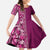 Hawaiian Tribal Elements Hibiscus Family Matching Tank Maxi Dress and Hawaiian Shirt Pink Pattern - Polynesian Pride