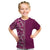 Hawaiian Tribal Elements Hibiscus Kid T Shirt Pink Pattern - Polynesian Pride