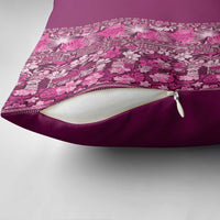 Hawaiian Tribal Elements Hibiscus Pillow Cover Pink Pattern LT9 - Polynesian Pride
